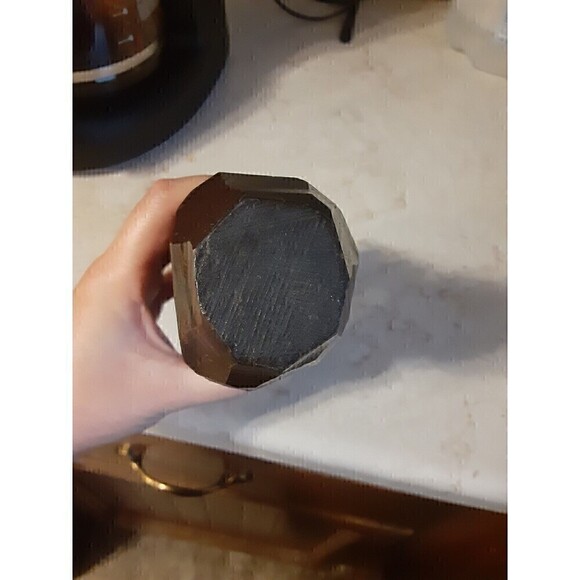 AFRICAN ART Rastafarian Jamaican Hand Carved wooden Man sculpture 8 inch tall - Picture 10 of 11